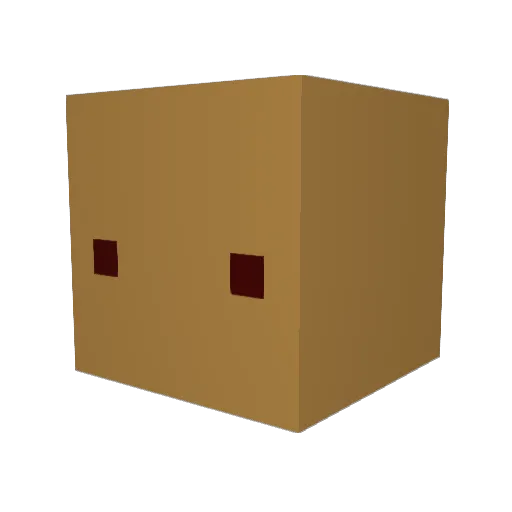 B00F__ Minecraft avatar head, 3D render
