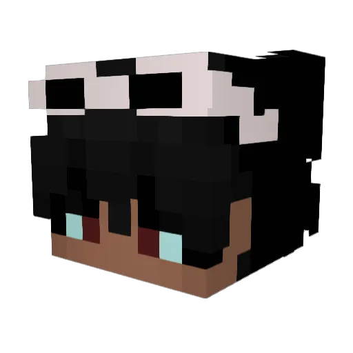 B00GKING Minecraft avatar head, 3D render