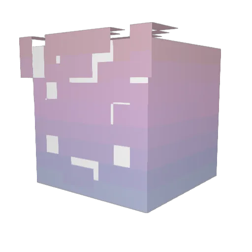 B00MBLE Minecraft avatar head, 3D render