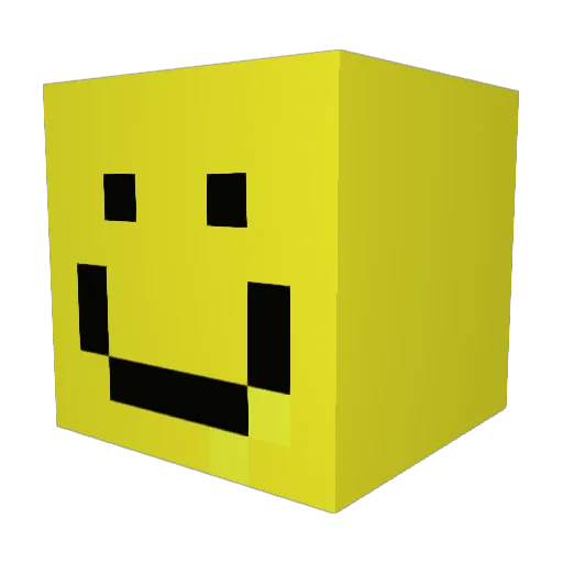 B00RISH Minecraft avatar head, 3D render