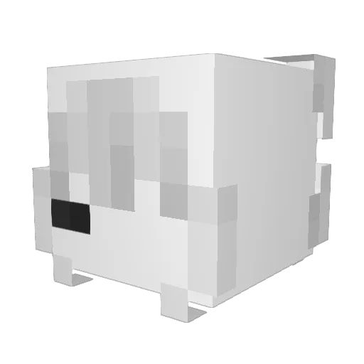 B00TES Minecraft avatar head, 3D render