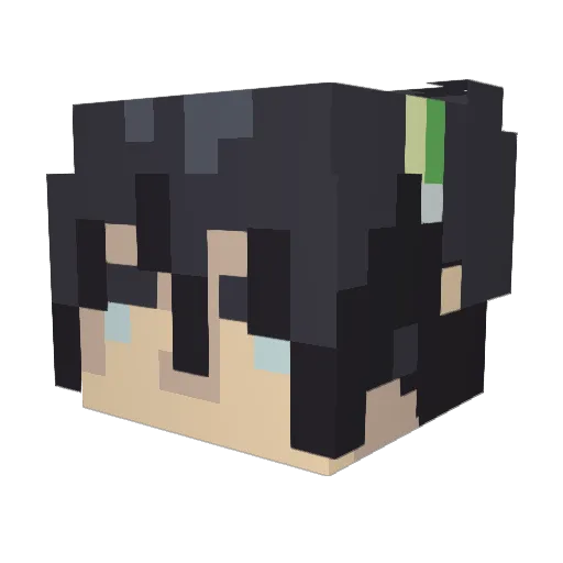 B00hooligan Minecraft avatar head, 3D render