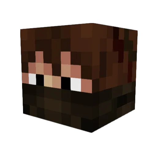 B00tiful Minecraft avatar head, 3D render