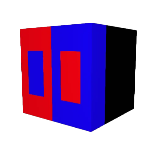 B06ik Minecraft avatar head, 3D render