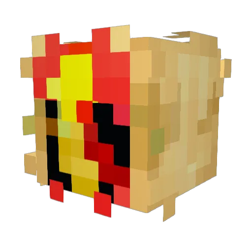 B0BATAR Minecraft avatar head, 3D render