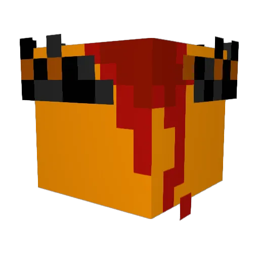 B0BRT_ Minecraft avatar head, 3D render