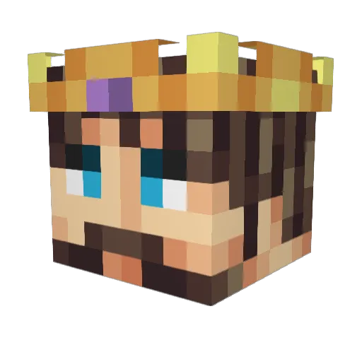B0BY Minecraft avatar head, 3D render