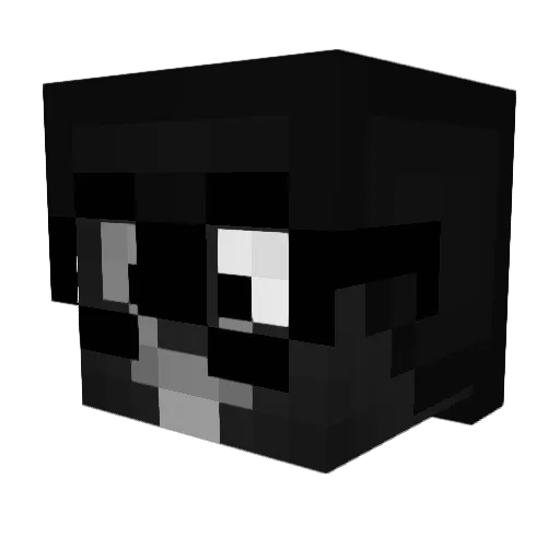B0G3N Minecraft avatar head, 3D render