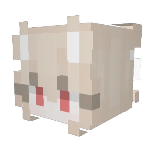 B0H4WK2 Minecraft avatar head, 3D render