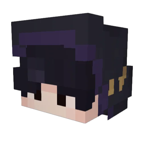 B0MB05 Minecraft avatar head, 3D render