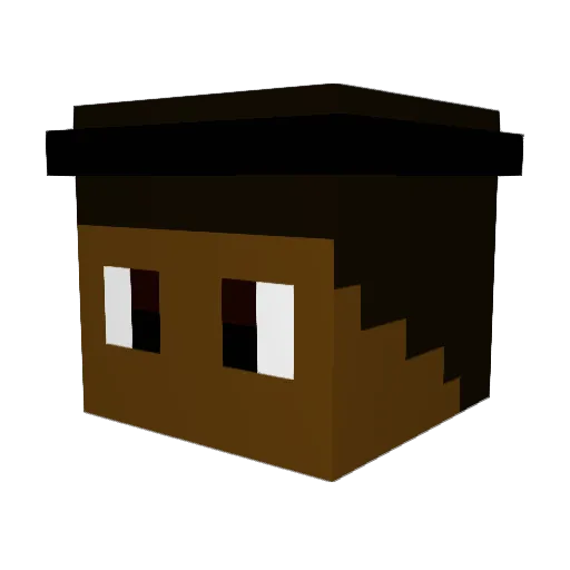 B0NK2 Minecraft avatar head, 3D render