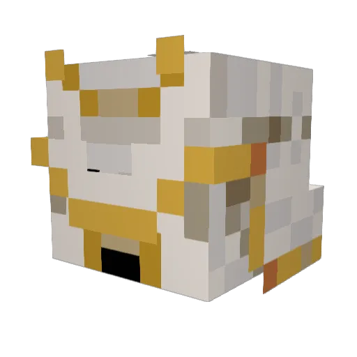 B0P10 Minecraft avatar head, 3D render