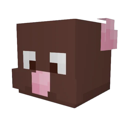 B0TReality Minecraft avatar head, 3D render