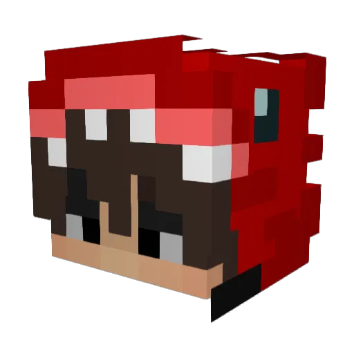 B0baF3ttt Minecraft avatar head, 3D render
