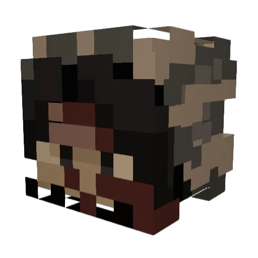B0bby123 Minecraft avatar head, 3D render