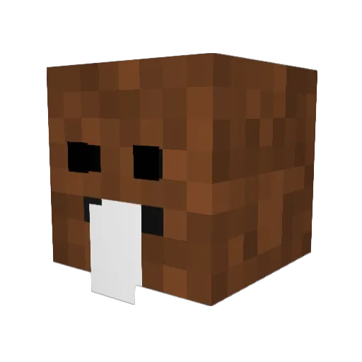 B0br2137 Minecraft avatar head, 3D render