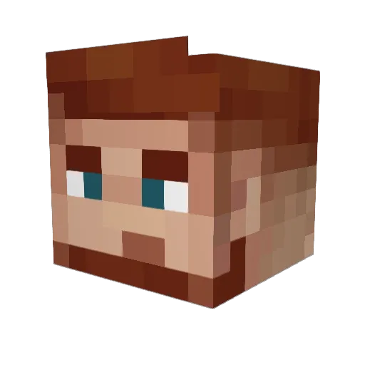 B0gdaH Minecraft avatar head, 3D render