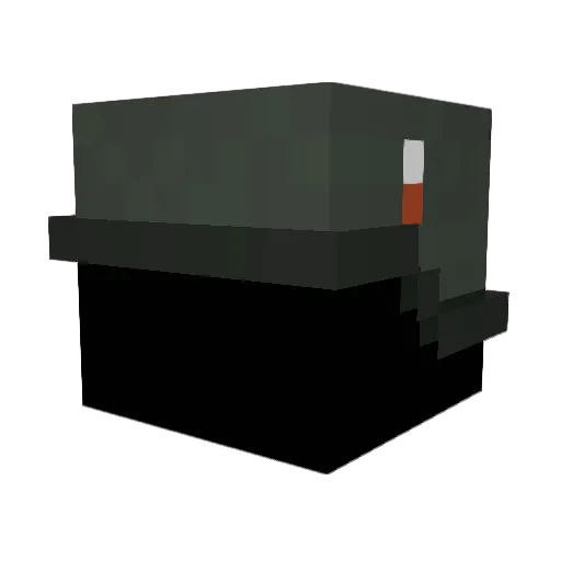 B0mbs_ Minecraft avatar head, 3D render