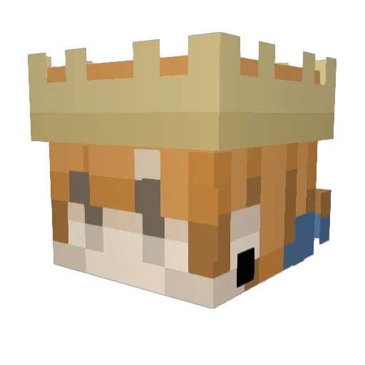 B0ncc Minecraft avatar head, 3D render
