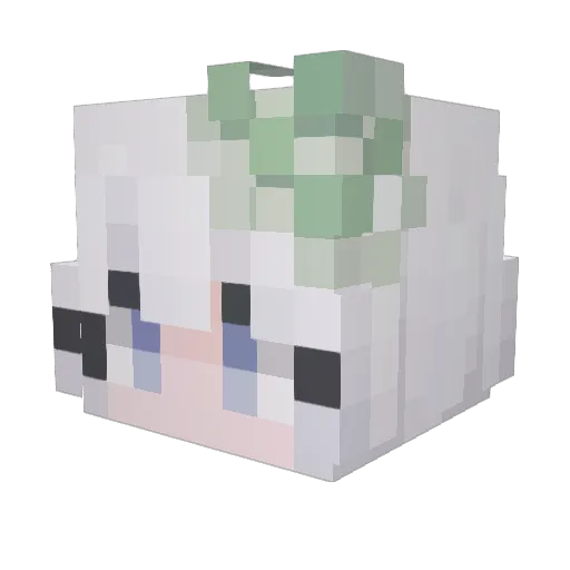 B0ne233 Minecraft avatar head, 3D render
