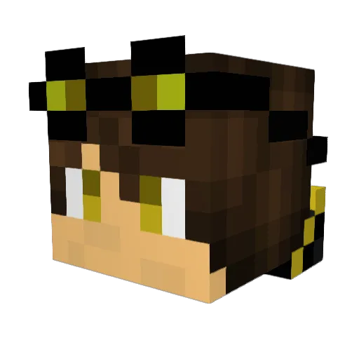 B0nezi Minecraft avatar head, 3D render