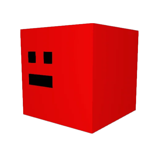 B0pl Minecraft avatar head, 3D render
