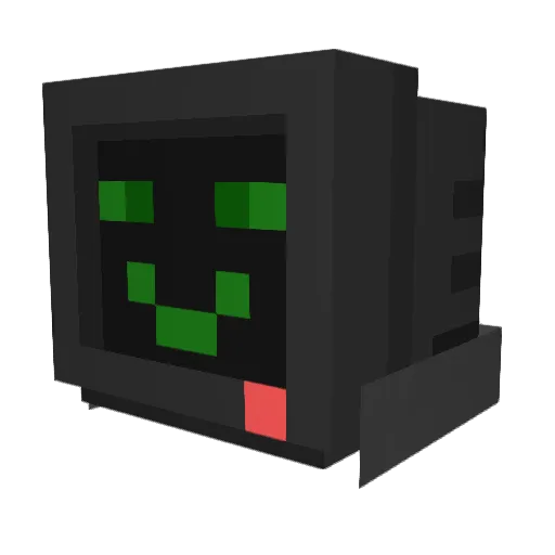 B0rgan0 Minecraft avatar head, 3D render