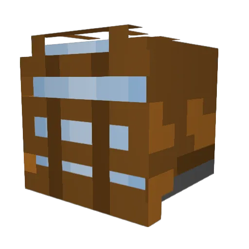B0rn2B00ze Minecraft avatar head, 3D render