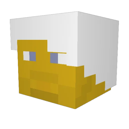B0t404 Minecraft avatar head, 3D render