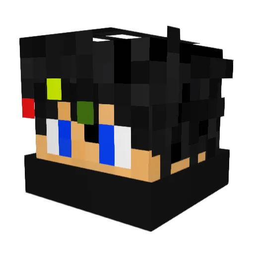 B0untya Minecraft avatar head, 3D render