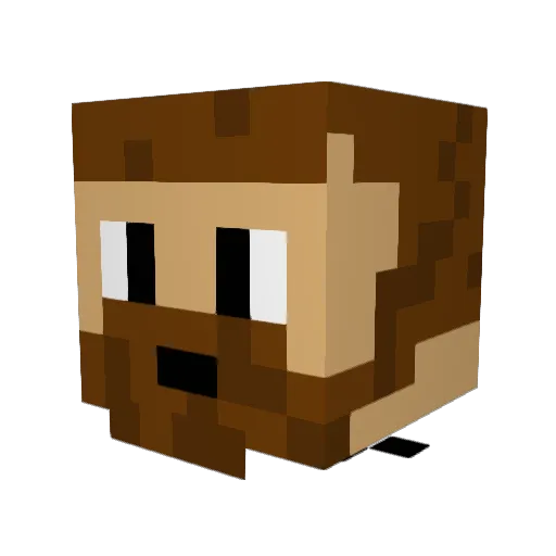 B0z0Boy Minecraft avatar head, 3D render