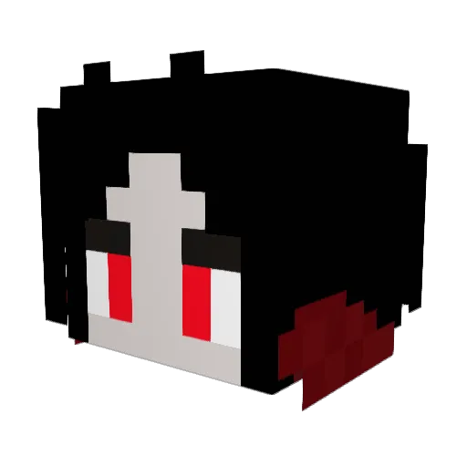 B1200 Minecraft avatar head, 3D render