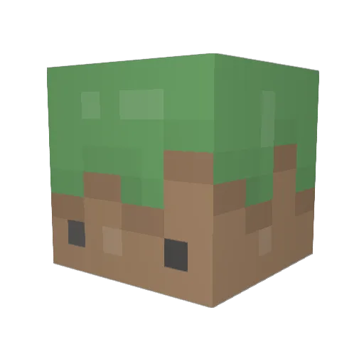 B19K1D Minecraft avatar head, 3D render