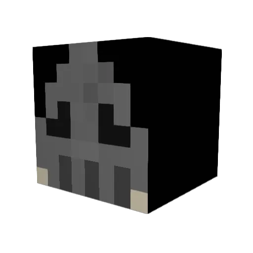 B1GBADBADGER Minecraft avatar head, 3D render