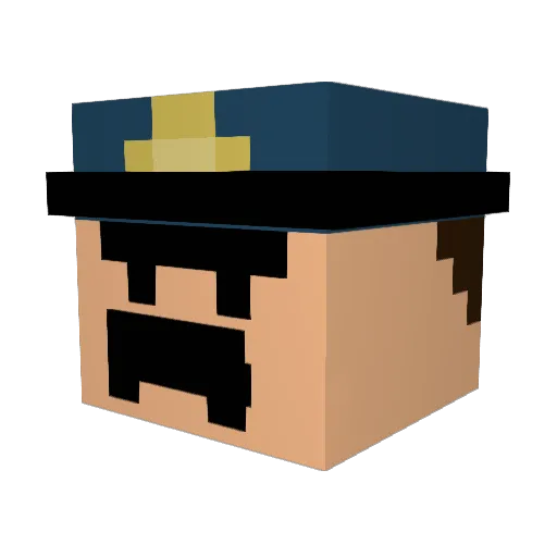 B1GBAMBINO Minecraft avatar head, 3D render