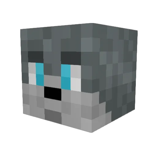 B1GW0LF Minecraft avatar head, 3D render
