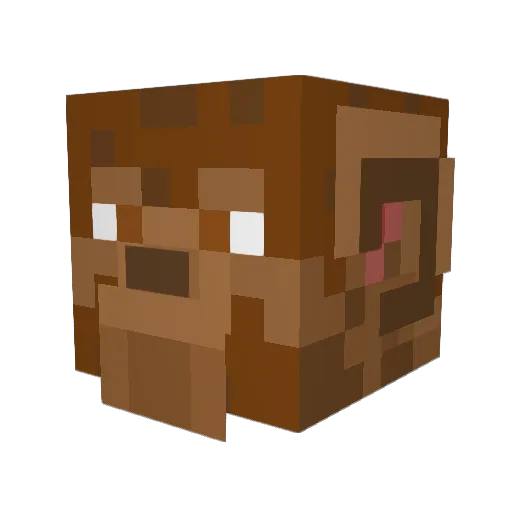 B1Gmonkey Minecraft avatar head, 3D render