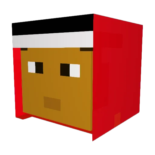 B1LTSY Minecraft avatar head, 3D render