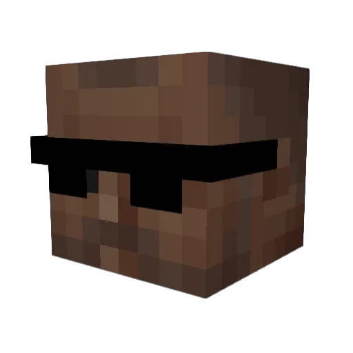 B1aCkPriest Minecraft avatar head, 3D render