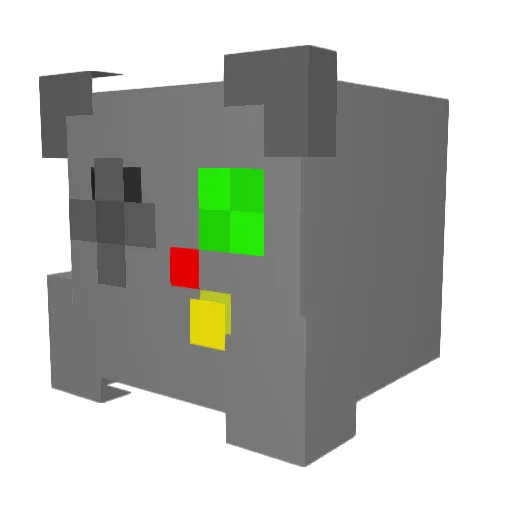 B1ackSauce Minecraft avatar head, 3D render