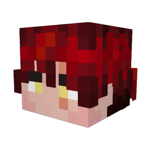 B1ako Minecraft avatar head, 3D render