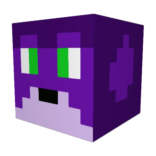 B1ankitty Minecraft avatar head, 3D render