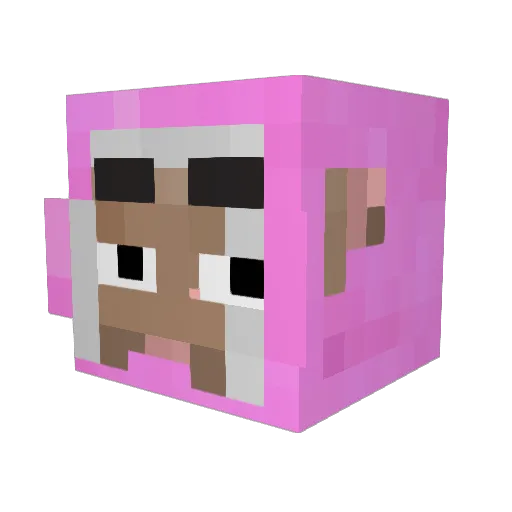 B1ayt Minecraft avatar head, 3D render
