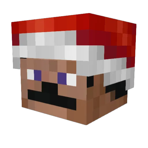 B1dr0n Minecraft avatar head, 3D render