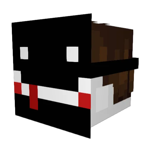 B1gD_ Minecraft avatar head, 3D render