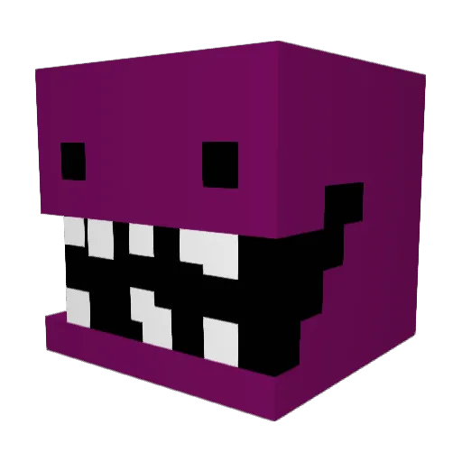 B1gFaty Minecraft avatar head, 3D render