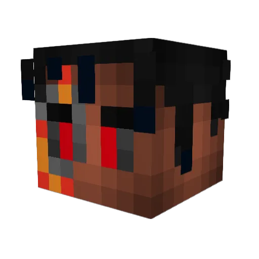 B1gShl0ngg Minecraft avatar head, 3D render