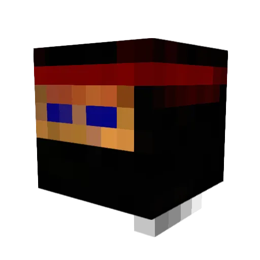 B1g_T Minecraft avatar head, 3D render