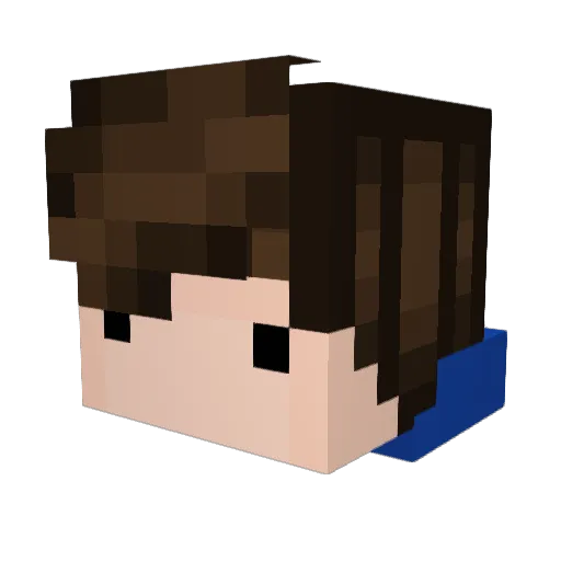 B1ggestno0b Minecraft avatar head, 3D render