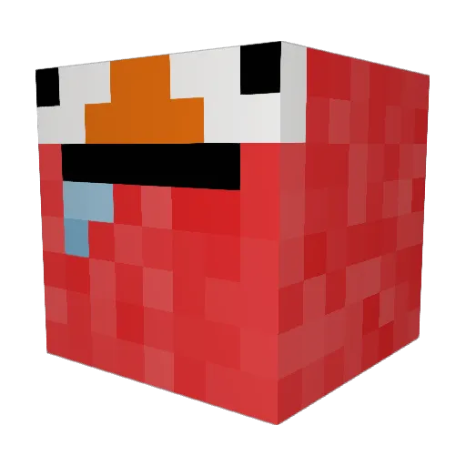 B1ikz Minecraft avatar head, 3D render